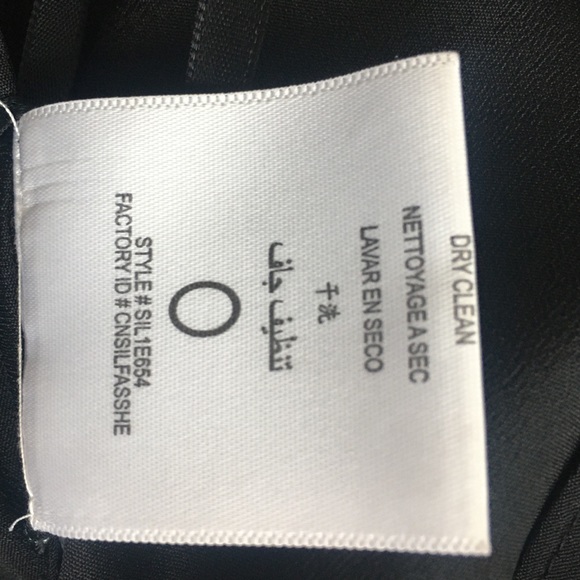 BCBGMaxAzria Black Silk Blouse Sz XXS - Picture 12 of 13